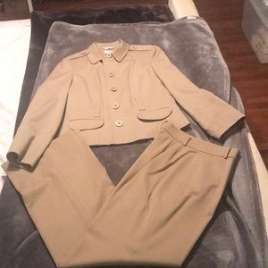 Camel color pant suit